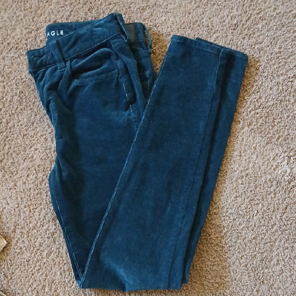 Dark Green Corduroy Pants